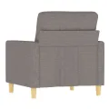 Fauteuil Taupe 60 cm Tissu
