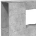 Tête de lit à LED gris béton 200x18,5x103,5cm bois d'ingénierie