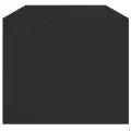 Table basse avec portes en verre noir 102x50x42 cm