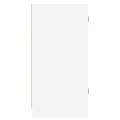 Armoire latérale avec portes en verre blanc 35x37x75,5 cm