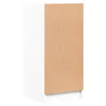 Armoire latérale avec portes en verre blanc 35x37x75,5 cm
