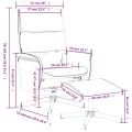 Fauteuil inclinable de massage et repose-pied gris clair tissu
