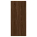 Meuble TV mural chêne marron 40,5x30x90 cm bois d'ingénierie