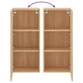 Meuble TV mural chêne sonoma 40,5x30x90 cm bois d'ingénierie