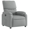 Fauteuil inclinable Gris clair Tissu