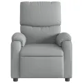 Fauteuil inclinable Gris clair Tissu