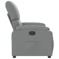 Fauteuil inclinable Gris clair Tissu