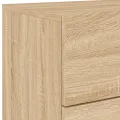 Table de chevet murale avec lumières LED chêne sonoma