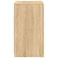 Armoire latérale avec lumières LED chêne sonoma