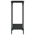 Table console noir 101x30,5x75 cm bois d'ingénierie