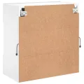 Meuble TV mural avec lumières LED blanc 58,5x30x60,5 cm