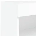 Meuble TV avec lumières LED blanc 80x30x30 cm