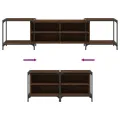 Meuble TV chêne marron 203x37x50 cm bois d'ingénierie