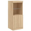 Buffet avec lumières LED chêne sonoma 41x37x100 cm