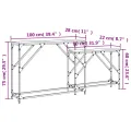 Tables console gigognes 2 pcs chêne fumé bois d'ingénierie