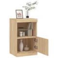 Buffet avec lumières LED chêne sonoma 41x37x67 cm