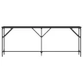 Table console noir 200x29x75 cm bois d'ingénierie