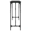 Table console noir 200x29x75 cm bois d'ingénierie