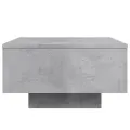 Table basse gris béton 55x55x31 cm bois d'ingénierie