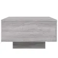 Table basse sonoma gris 55x55x31 cm bois d'ingénierie