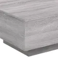 Table basse sonoma gris 55x55x31 cm bois d'ingénierie