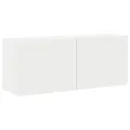 Meuble TV mural blanc 100x30x41 cm