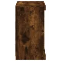 Buffet avec lumières LED chêne fumé 60,5x37x67 cm