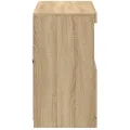 Buffet avec lumières LED chêne sonoma 81x37x67 cm