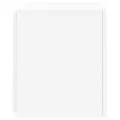 Meubles TV muraux avec lumières LED 2 pcs blanc 40,5x35x40 cm
