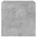 Meubles TV muraux et lumières LED 2pcs gris béton 40,5x35x40 cm