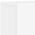 Unités murales TV 5 pcs blanc bois d'ingénierie