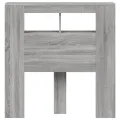 Tête de lit à LED sonoma gris 100x18,5x103,5 cm bois ingénierie