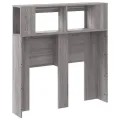 Tête de lit à LED sonoma gris 100x18,5x103,5 cm bois ingénierie