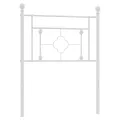 Tête de lit métal blanc 75 cm