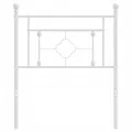 Tête de lit métal blanc 75 cm