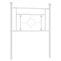 Tête de lit métal blanc 75 cm