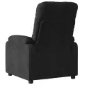 Fauteuil inclinable de massage noir tissu microfibre