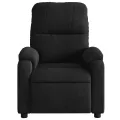 Fauteuil inclinable de massage noir tissu microfibre