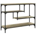 Table console chêne sonoma 100x30x75 cm bois d'ingénierie