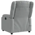 Fauteuil de massage inclinable Gris clair Tissu