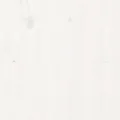 Cadre de lit avec tête de lit blanc petit simple bois massif