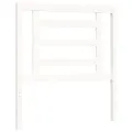 Cadre de lit avec tête de lit blanc petit simple bois massif
