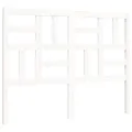 Cadre de lit avec tête de lit blanc double bois massif