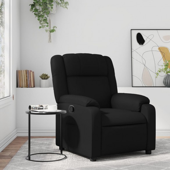 Fauteuil inclinable Noir Similicuir