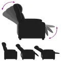 Fauteuil inclinable Noir Similicuir