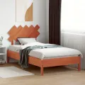 Tête de lit cire marron 100 cm bois massif de pin