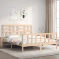Cadre de lit avec tête de lit 160x200 cm bois massif