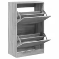 Armoire à chaussures sonoma gris 60x34x96,5cm bois d'ingénierie