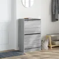Armoire à chaussures sonoma gris 60x34x96,5cm bois d'ingénierie