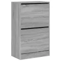 Armoire à chaussures sonoma gris 60x34x96,5cm bois d'ingénierie